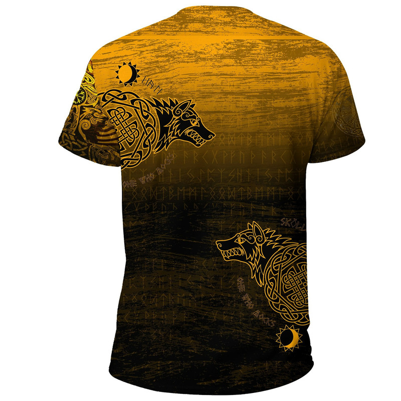 Skoll And Hati Viking T Shirt For Men Women