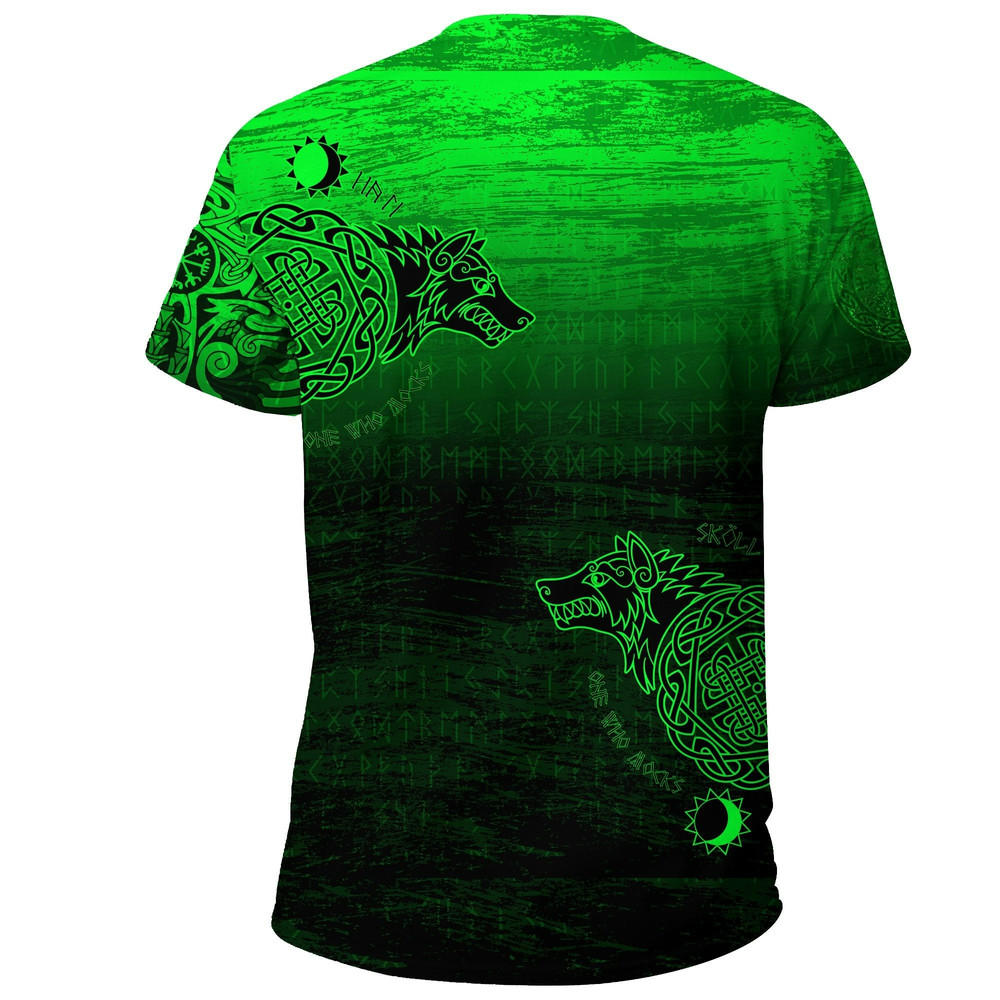 Skoll And Hati Viking T Shirt For Men Women 2