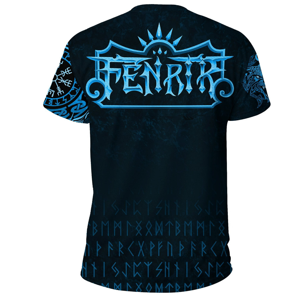 Fenrir Wolf Viking T Shirt For Men Women