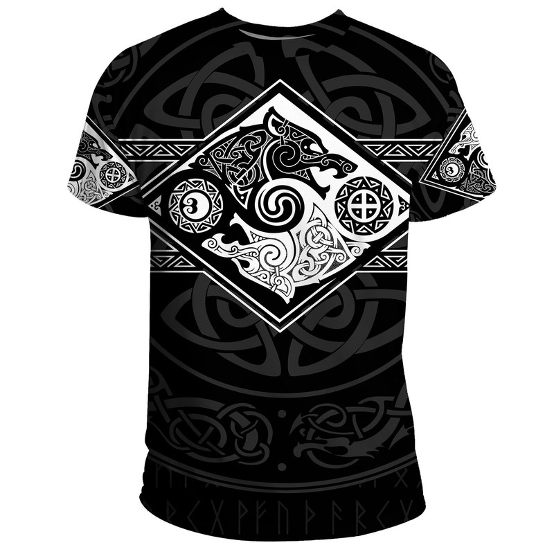 Vikings TShirt The Wolves Skoll And Hati Viking T Shirt For Men Women