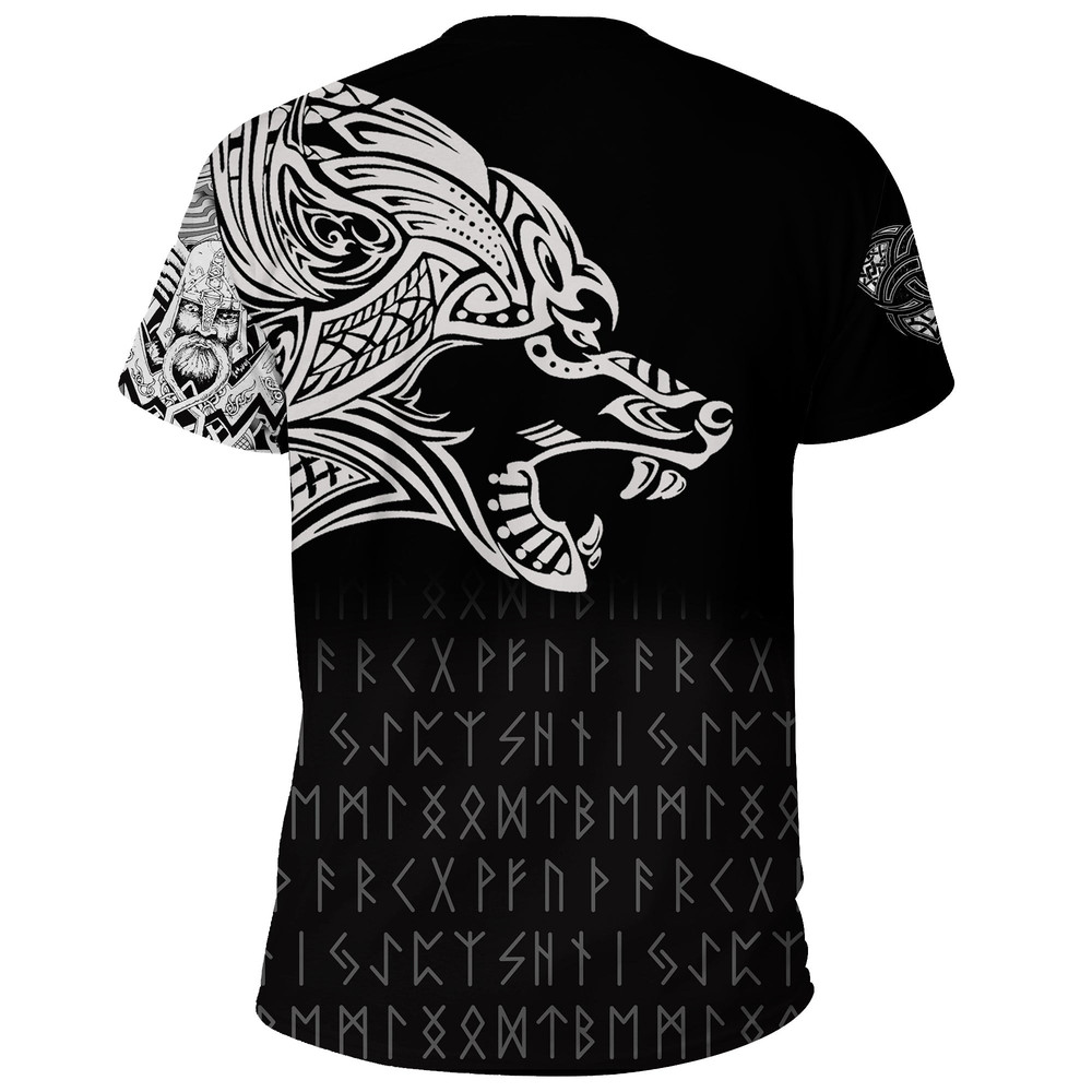 Fenrir Tatoo TShirt Viking T Shirt For Men Women