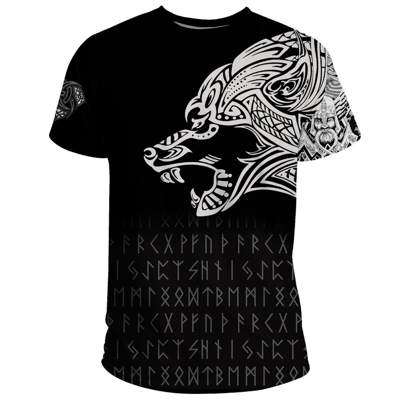 Fenrir Tatoo TShirt Viking T Shirt For Men Women