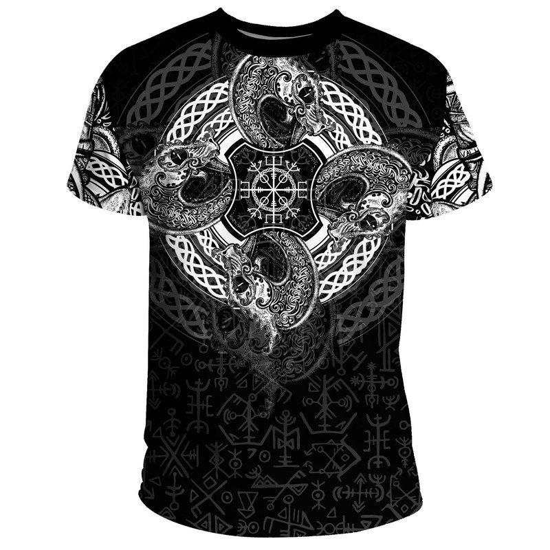 Dragon Celtic Viking T Shirt For Men Women
