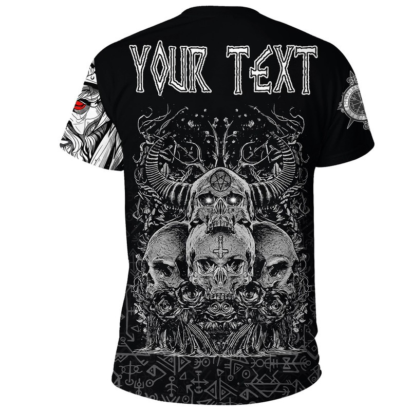 Skull Honor TShirt Viking T Shirt For Men Women