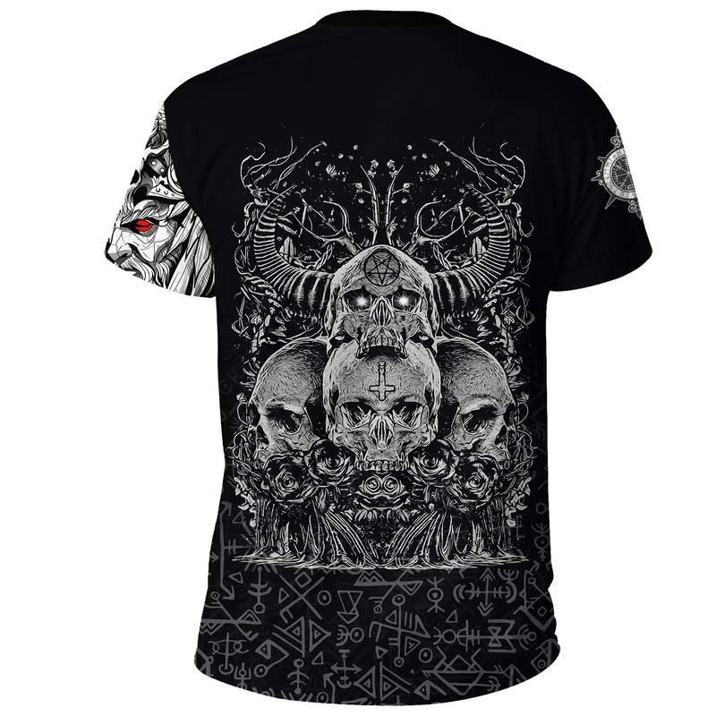 Skull Honor TShirt Viking T Shirt For Men Women 1