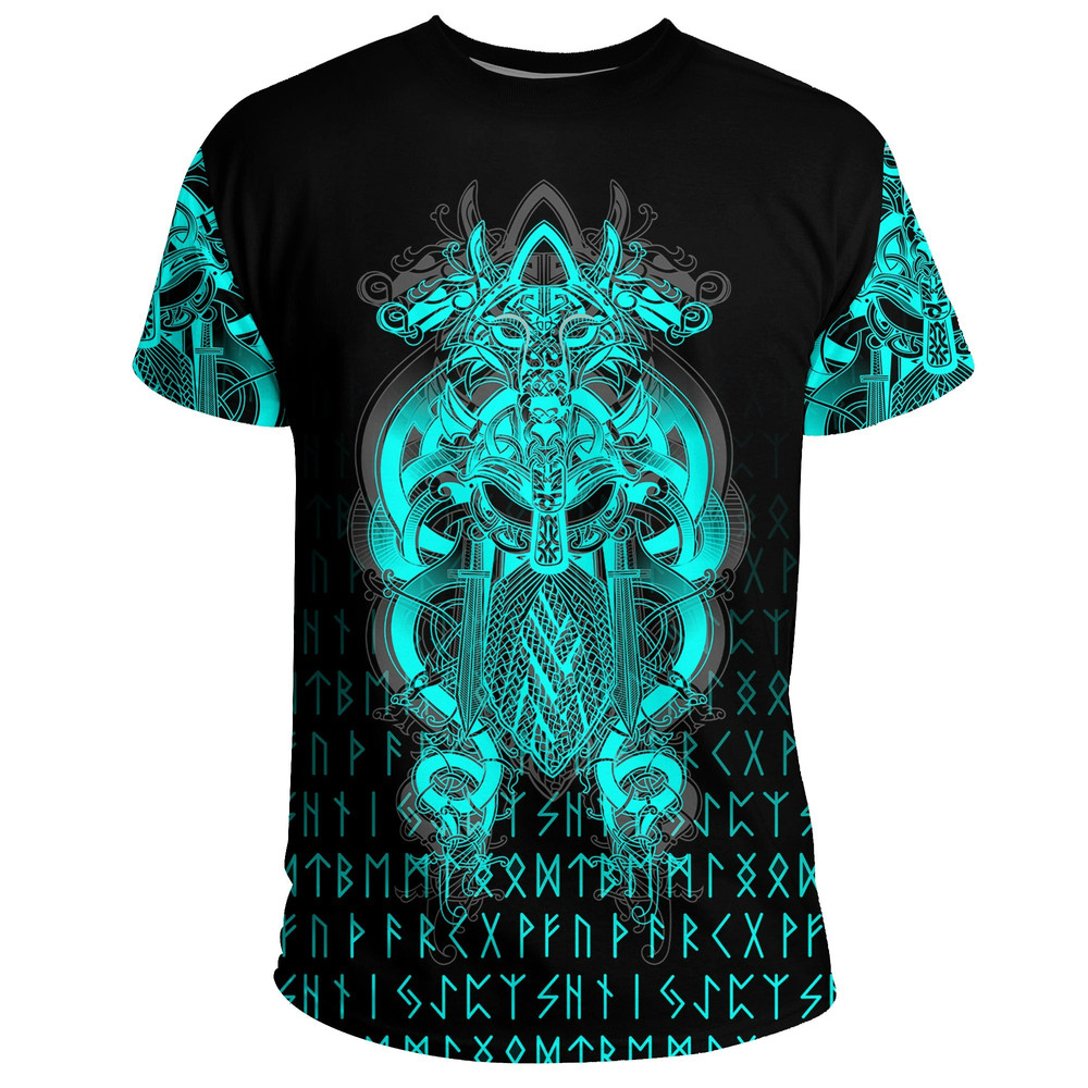 Tyr Tattoo Cyan TShirt Viking T Shirt For Men Women 1