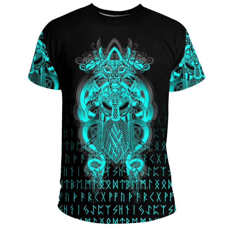 Tyr Tattoo Cyan TShirt Viking T Shirt For Men Women 1