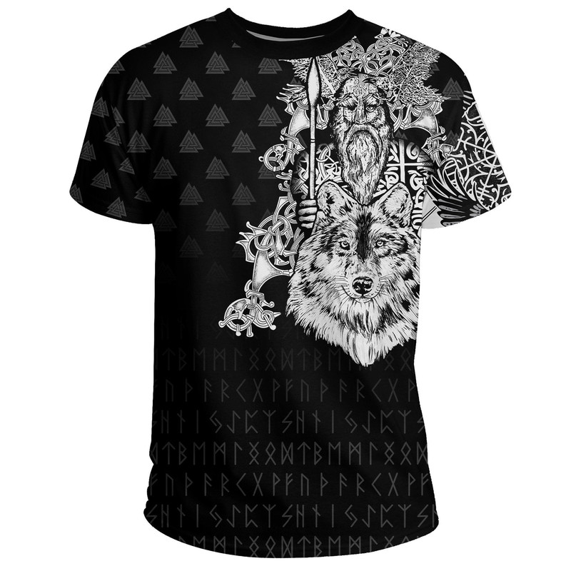 Old Norse Odin Tattoo Viking T Shirt For Men Women