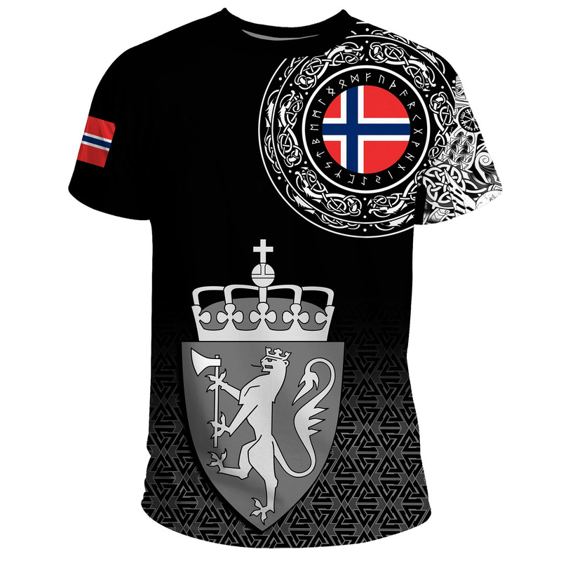 Norway Coat Of Arms Viking T Shirt For Men Women