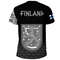 Finland Coat Of Arms Viking T Shirt For Men Women