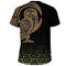 Owl Celtic On Triskele Background Viking T Shirt For Men Women