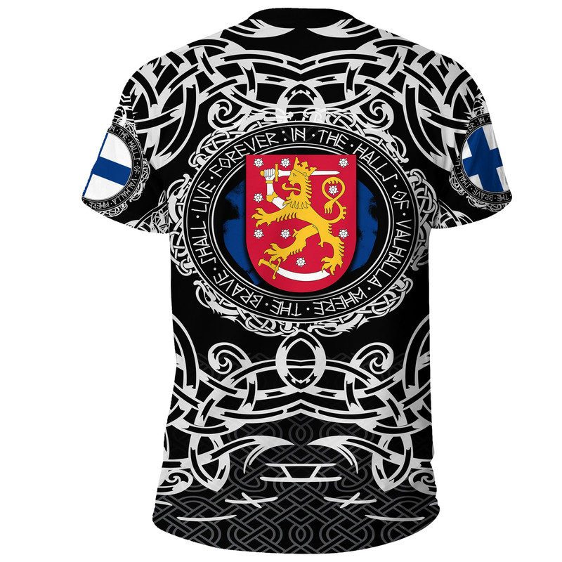 Finland Viking Pattern Viking T Shirt For Men Women
