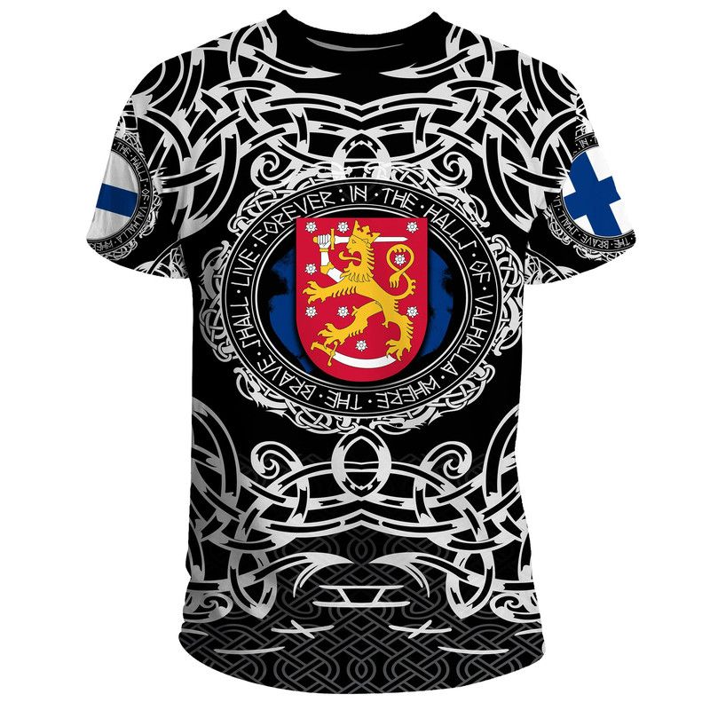 Finland Viking Pattern Viking T Shirt For Men Women