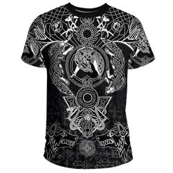 fenrir and skoll & hati, viking t shirt for men women