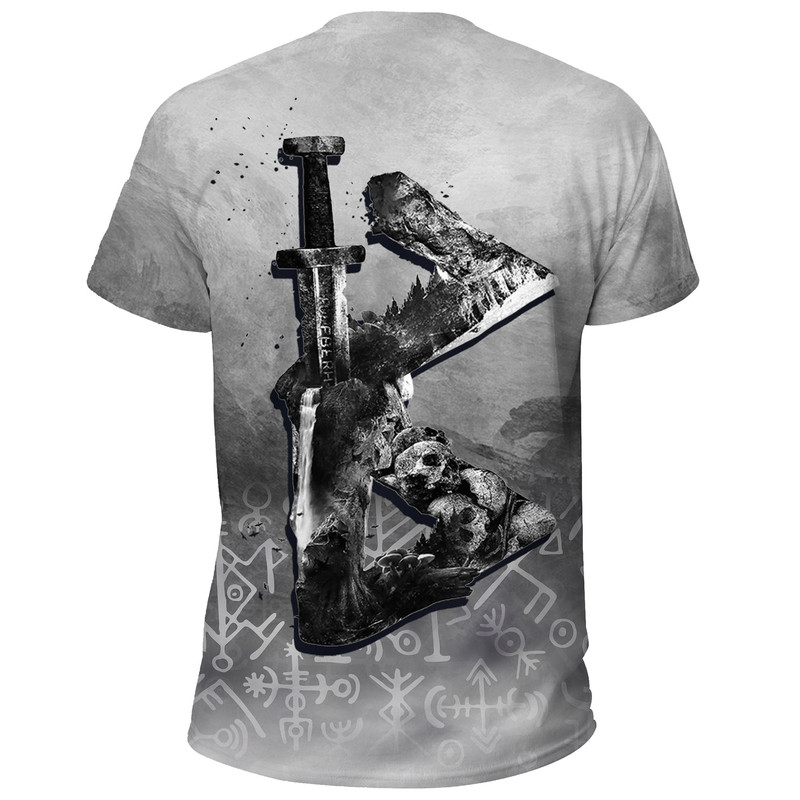 Berkana Rune Viking T Shirt For Men Women