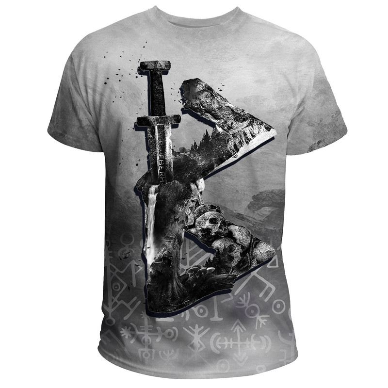 Berkana Rune Viking T Shirt For Men Women