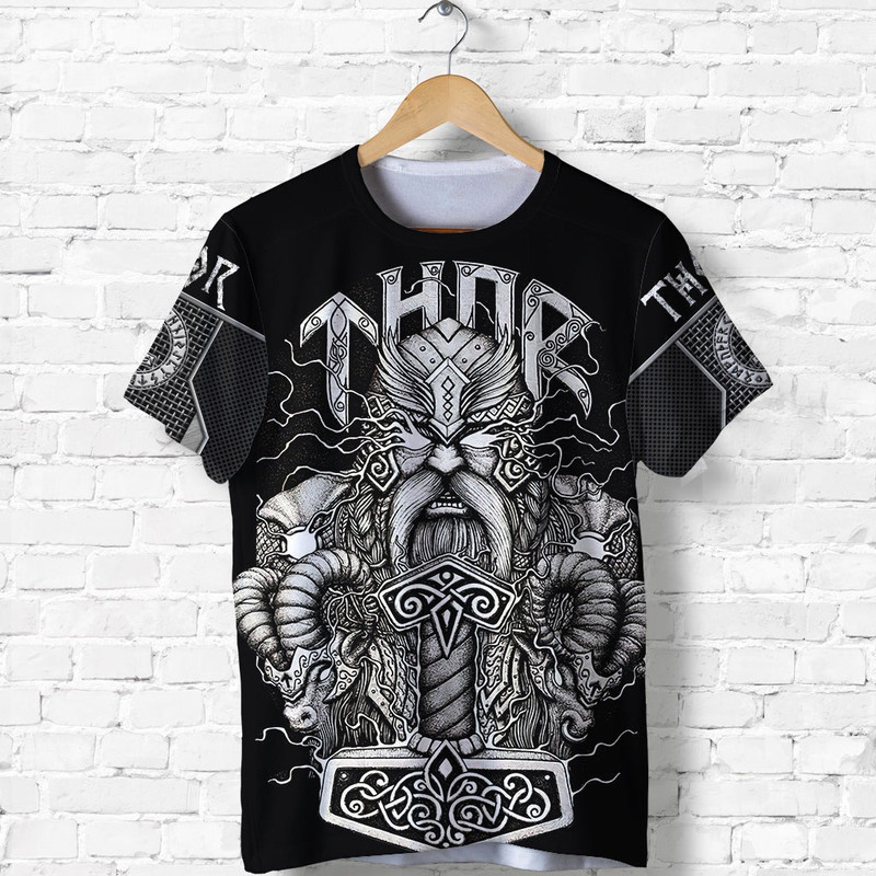 Thor And Hammer Viking T Shirt For Men Women