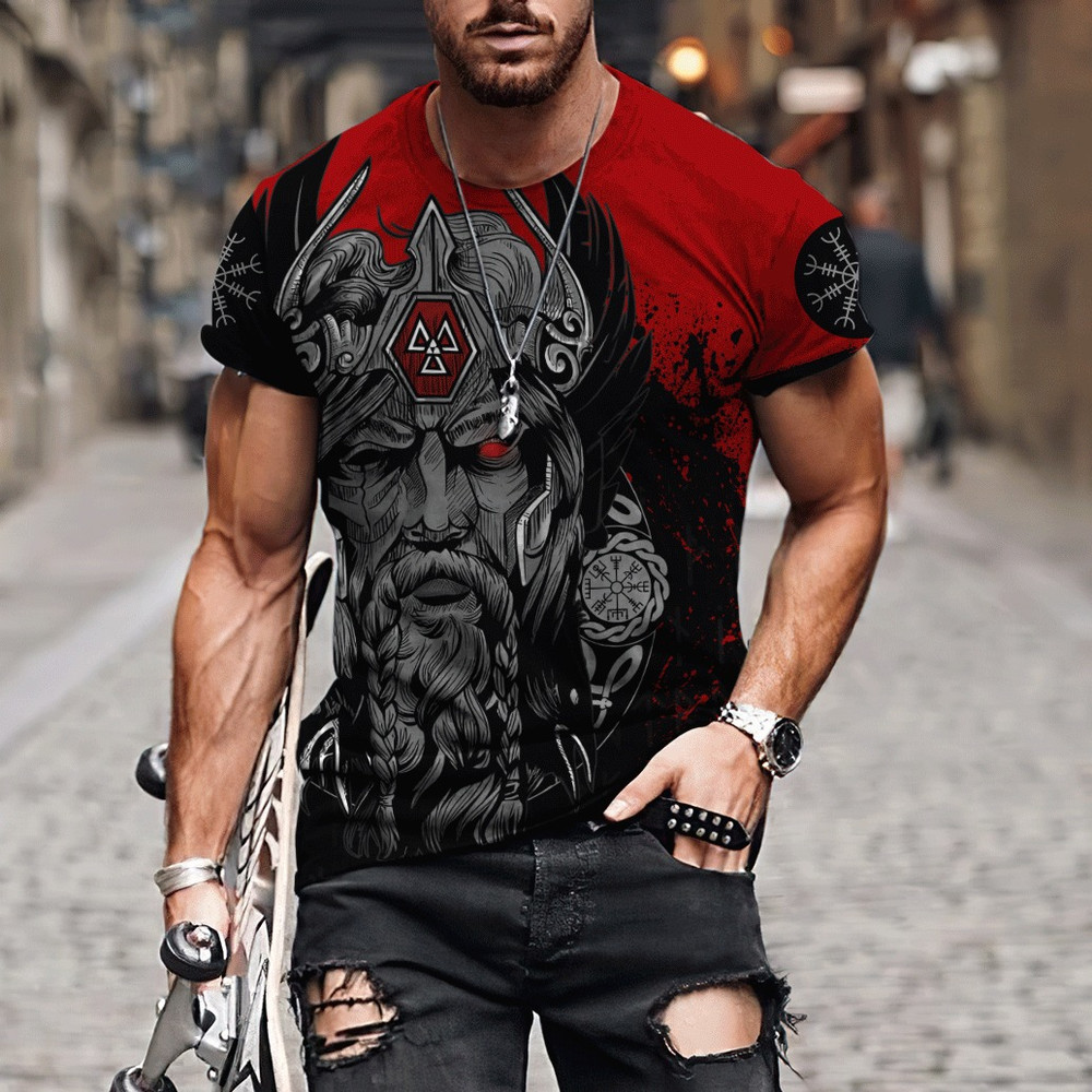 Viking Odin 3D All Over Printed TShirt Viking T Shirt For Men Women