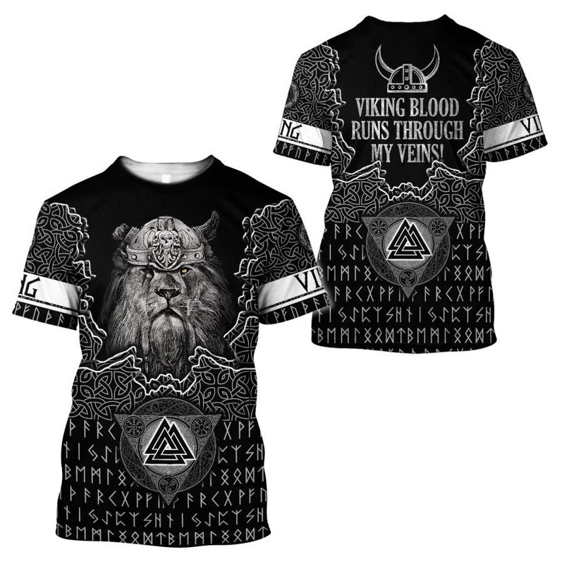 Viking Lion TShirt Viking T Shirt For Men Women