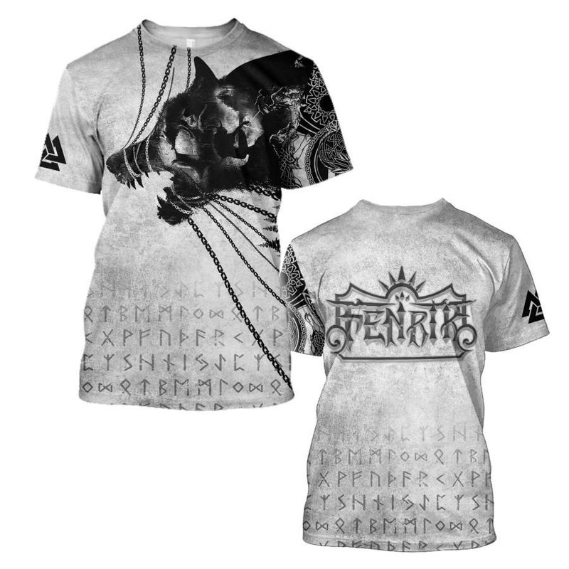 Fenrir Viking TShirt Viking T Shirt For Men Women