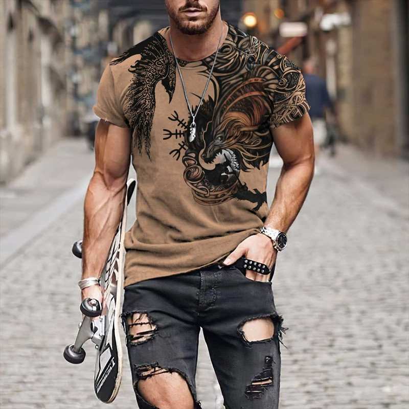 Viking Wolf Fenrir II TShirt Viking T Shirt For Men Women