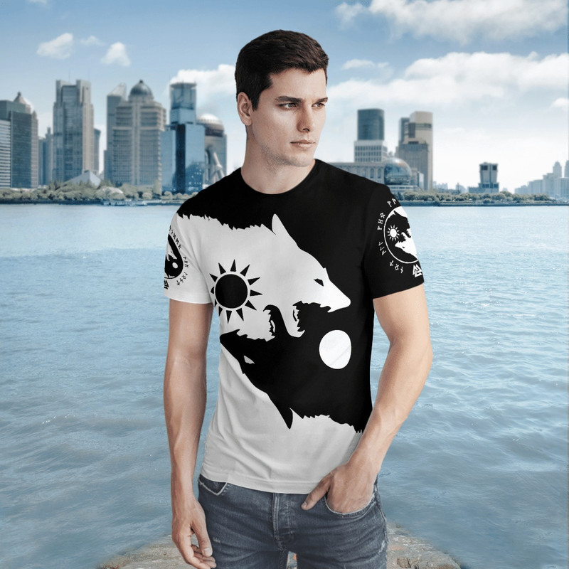 SKOLL AND HATI Viking TShirt Viking T Shirt For Men Women