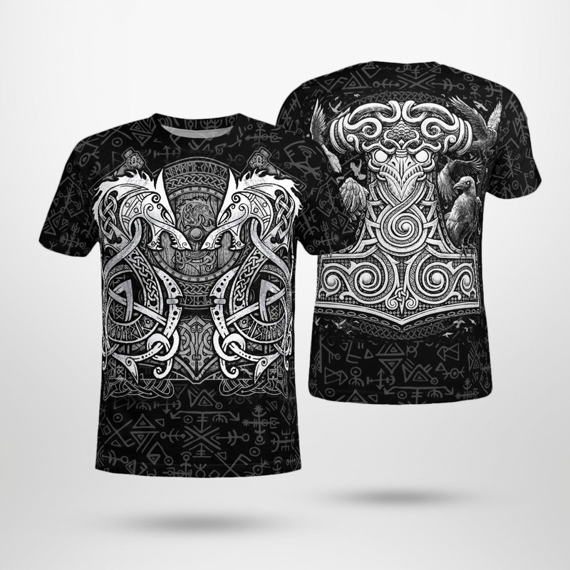 Viking FENRIR HAMMER TShirt Viking T Shirt For Men Women