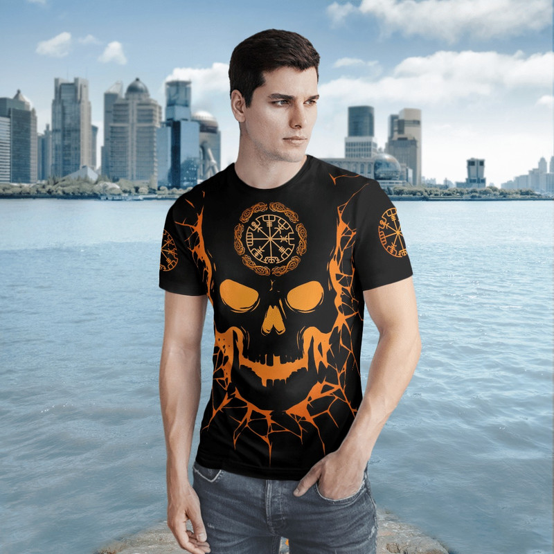 SKULL VIKING AND BACKBONE IS AN AXE VIKING TShirt Viking T Shirt For Men Women