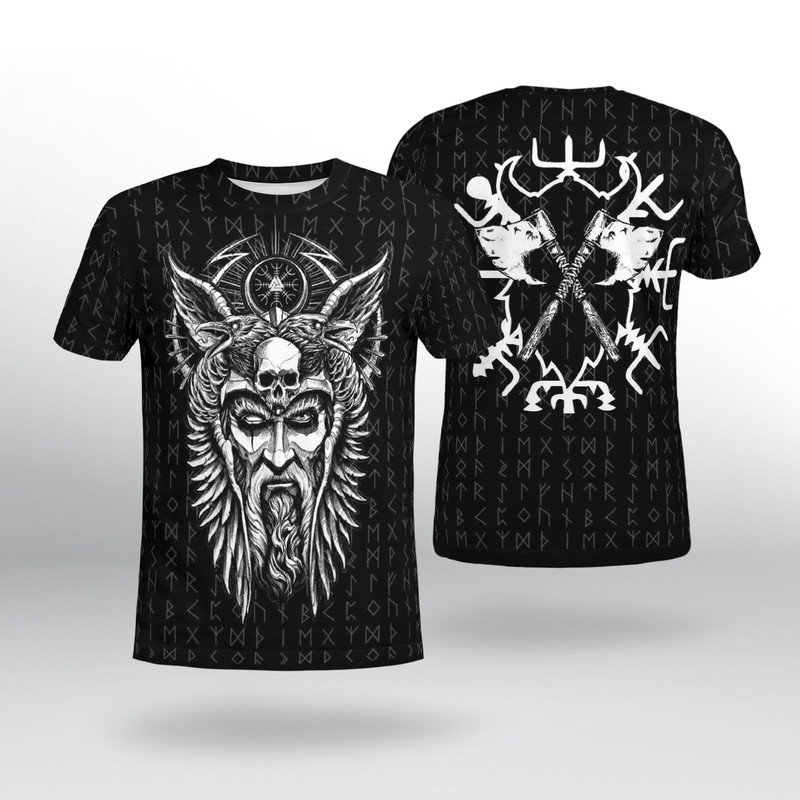 FENRIR VEGVISIR VIKING TShirt Viking T Shirt For Men Women