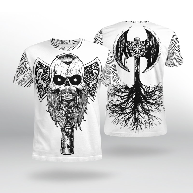 HAMMER TREE AXE Viking TShirt Viking T Shirt For Men Women
