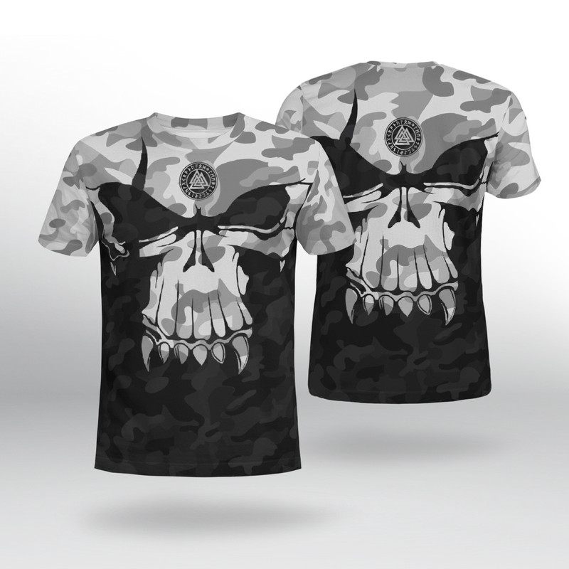 VIKING CAMO VALKNUT Viking TShirt Viking T Shirt For Men Women