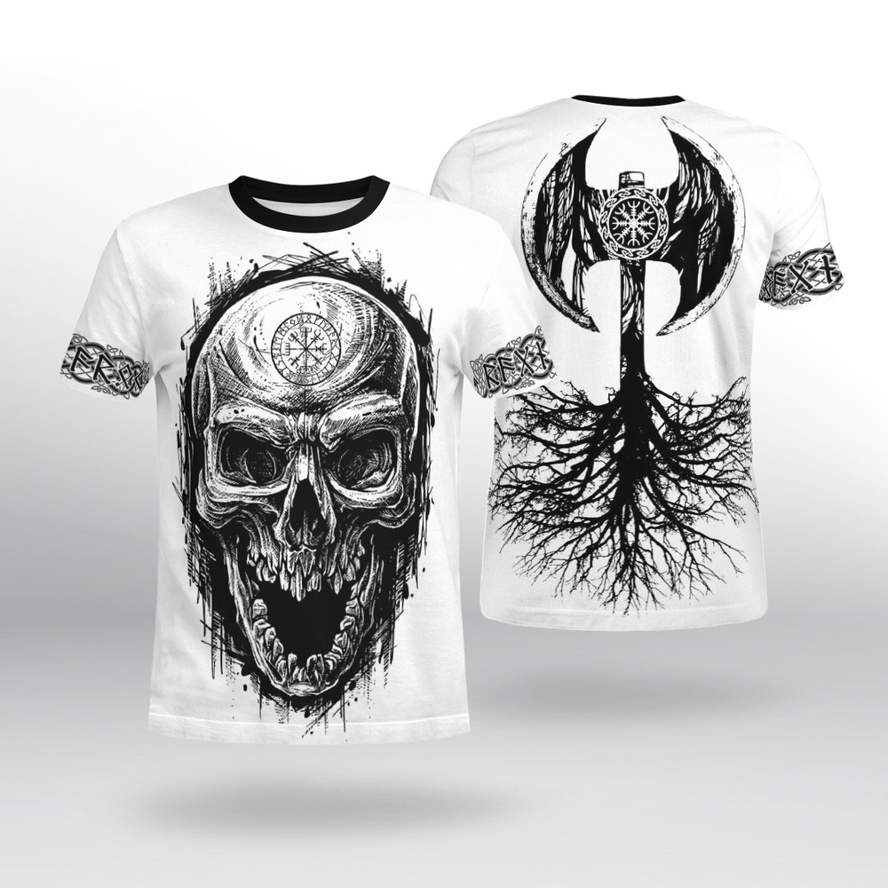 VIKING AXE  TREE OF LIFE TShirt Viking T Shirt For Men Women