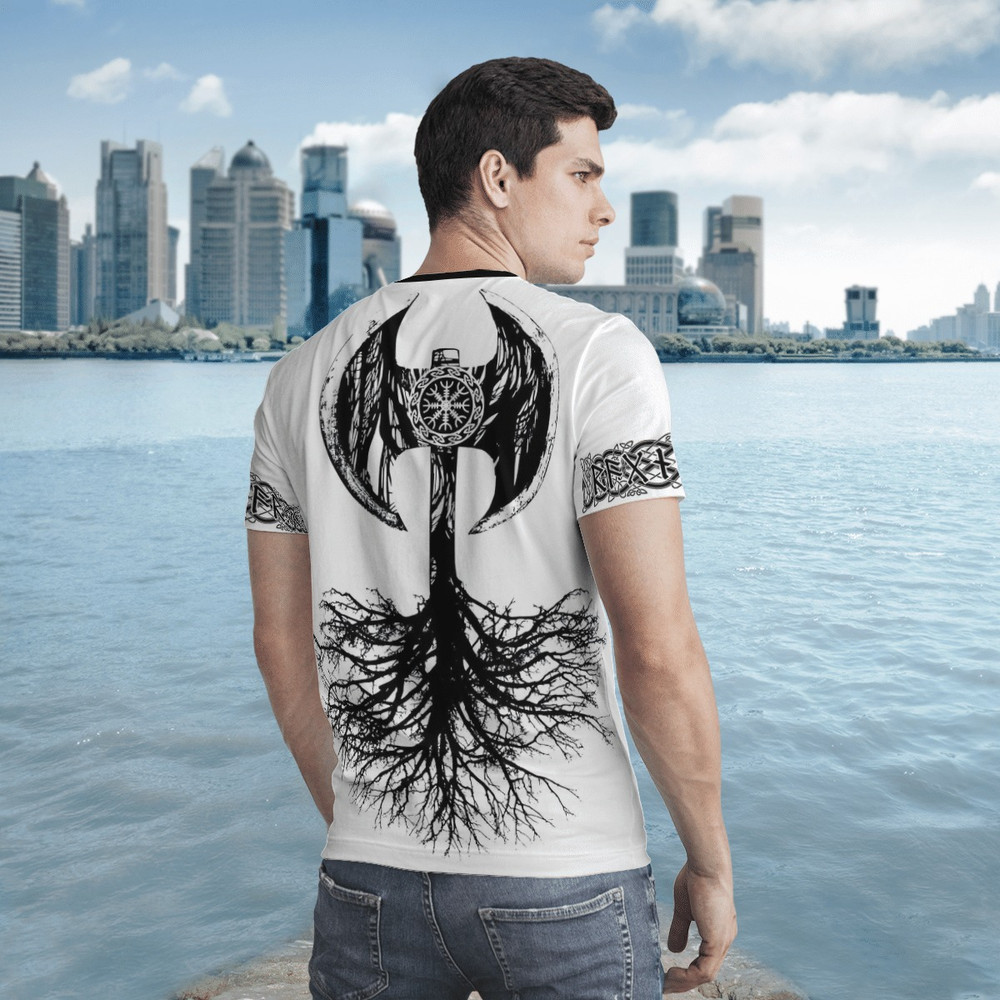 VIKING AXE  TREE OF LIFE TShirt Viking T Shirt For Men Women