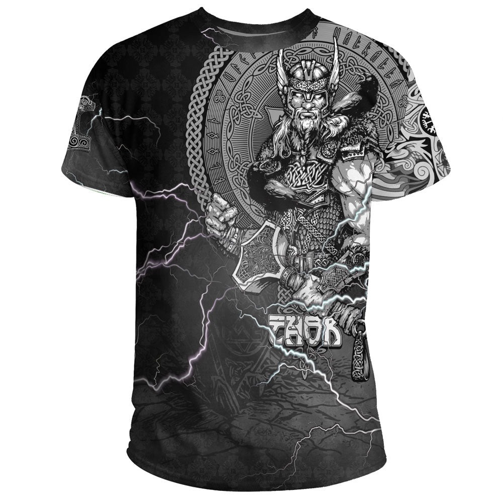 Viking Thor and Jormungand Tshirt Viking T Shirt For Men Women