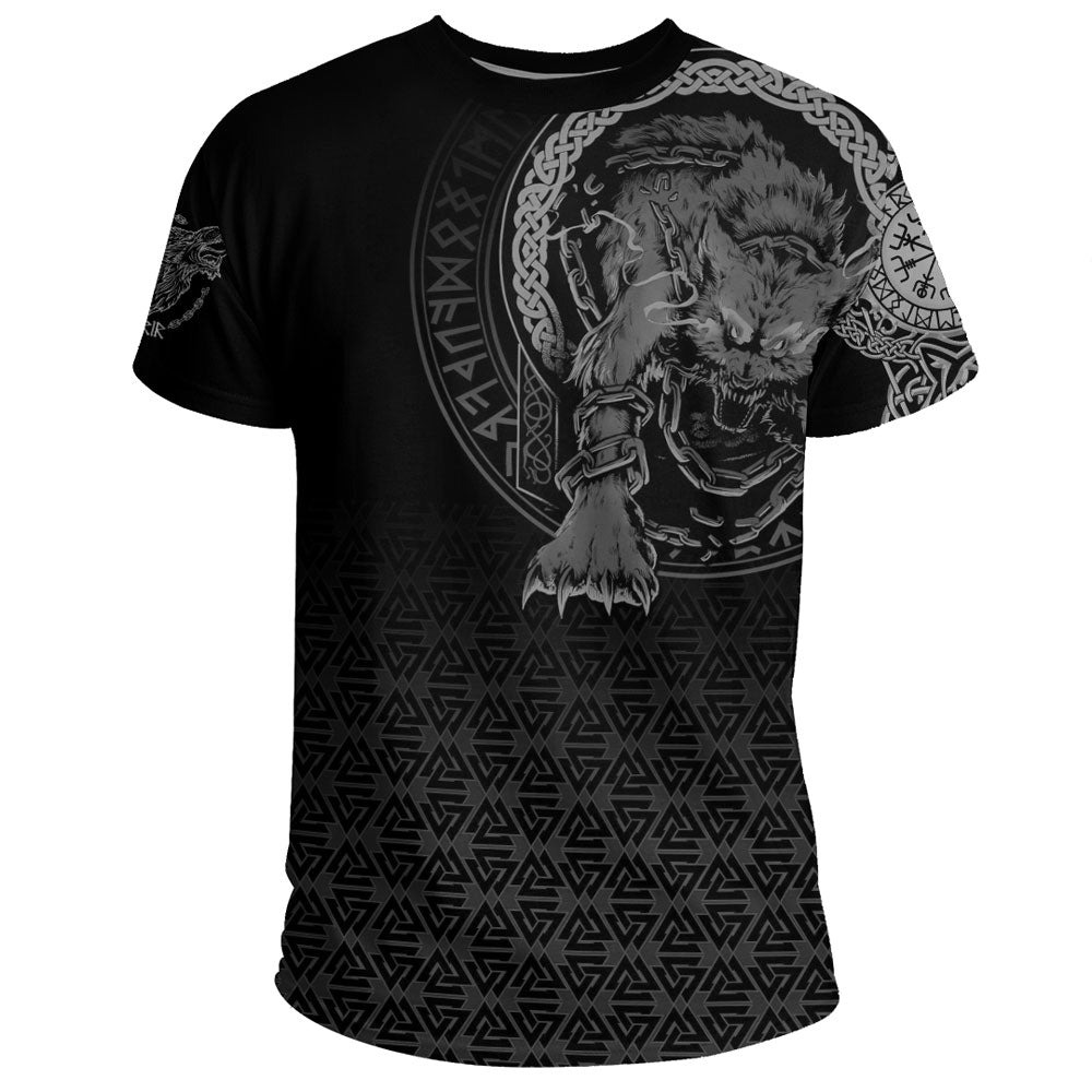 Viking Fenrir Norse 3D Tattoo Tshirt Viking T Shirt For Men Women
