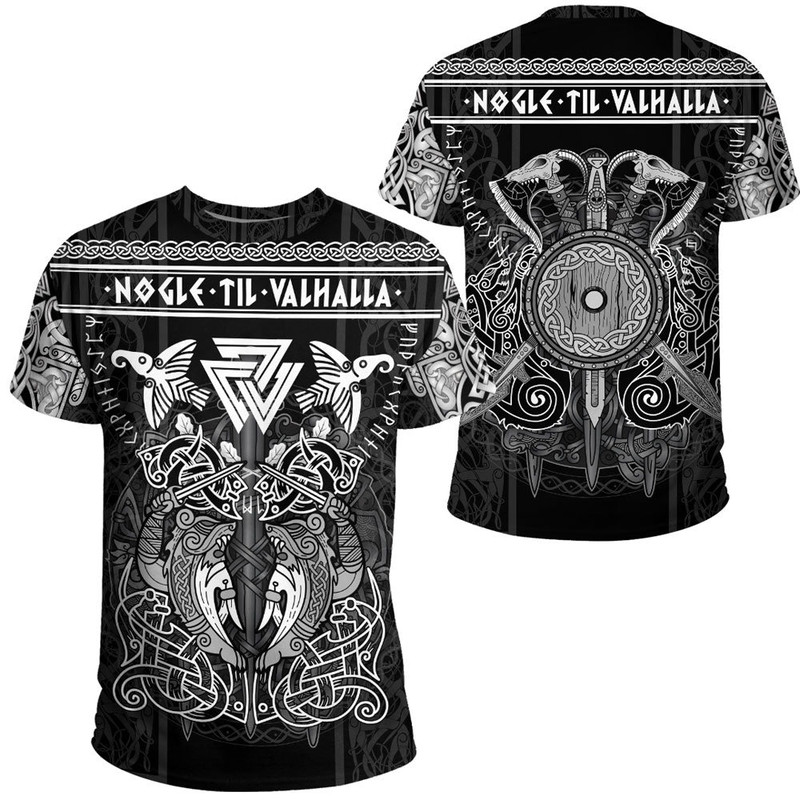 Viking Valknut Valhalla Celtic Tshirt Viking T Shirt For Men Women