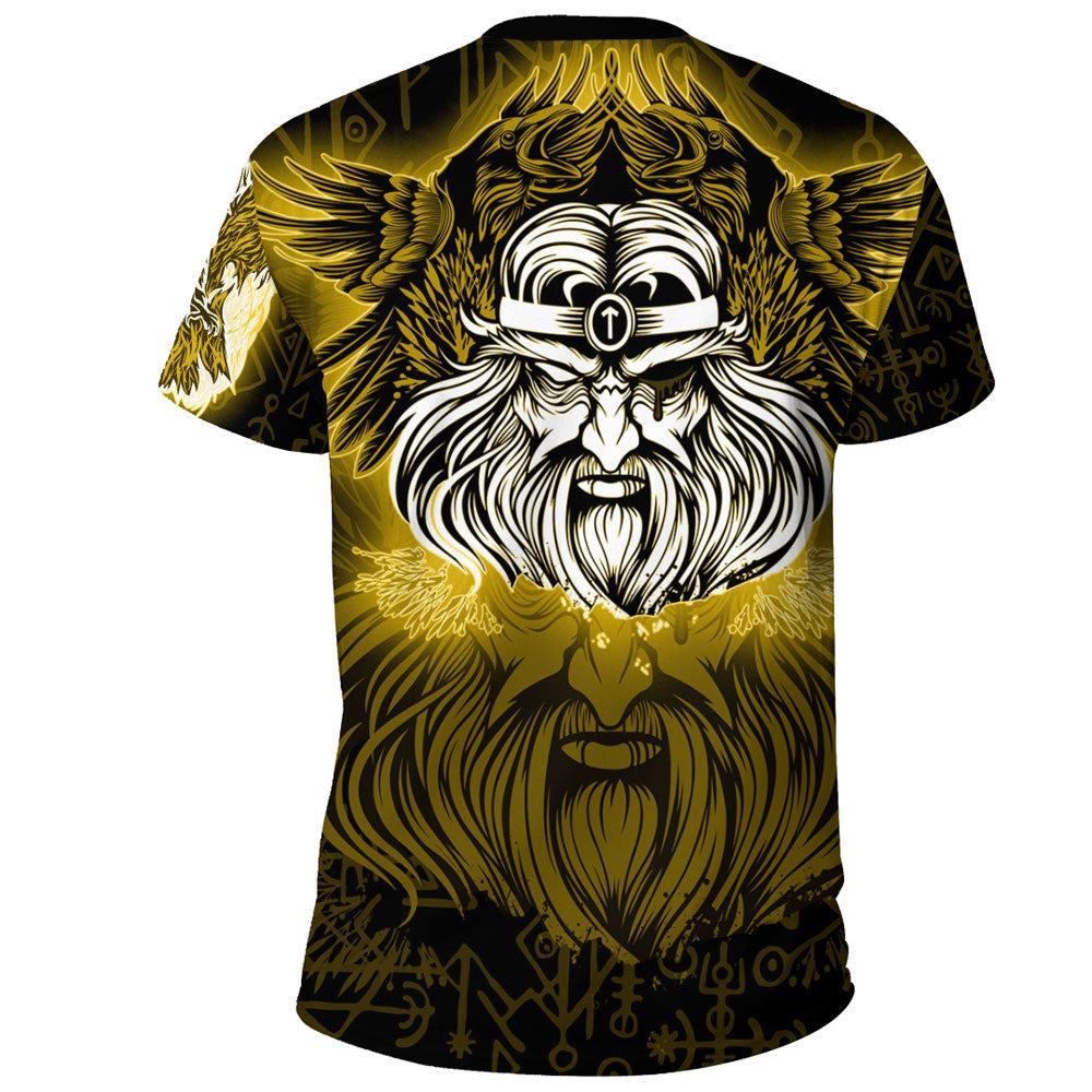 Viking Odin Gold TShirt Viking T Shirt For Men Women