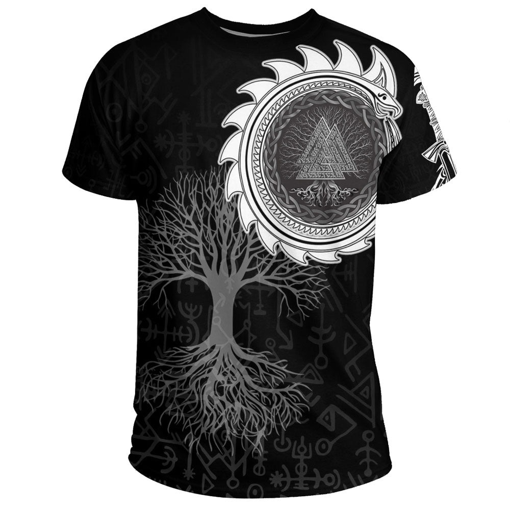 Viking Yggdrasil Jormungand TShirt Viking T Shirt For Men Women