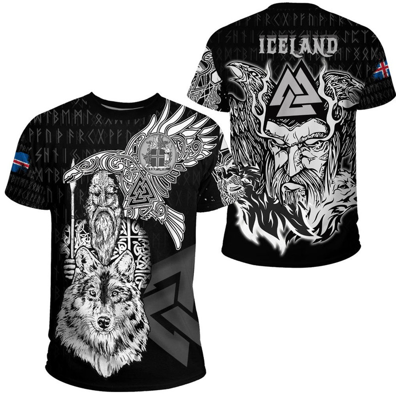 Viking Iceland Odin TShirt Viking T Shirt For Men Women