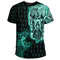 Odin and Wolf Viking Turquoise TShirt Viking T Shirt For Men Women