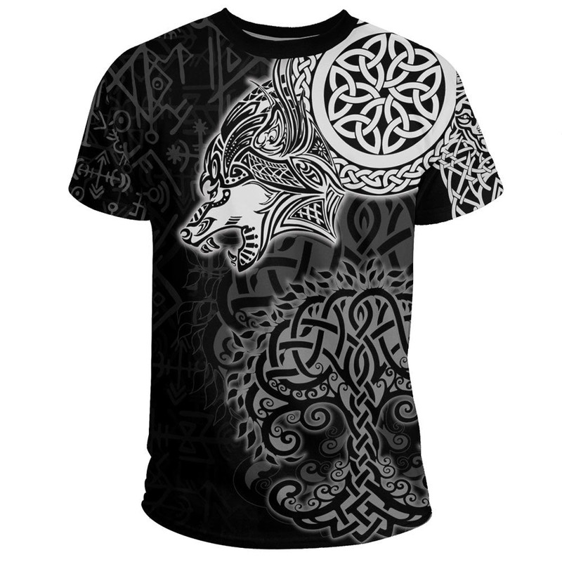 Viking Wolf TShirt Viking T Shirt For Men Women