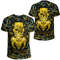 Viking 3D Robo Warrior Gold TShirt Viking T Shirt For Men Women