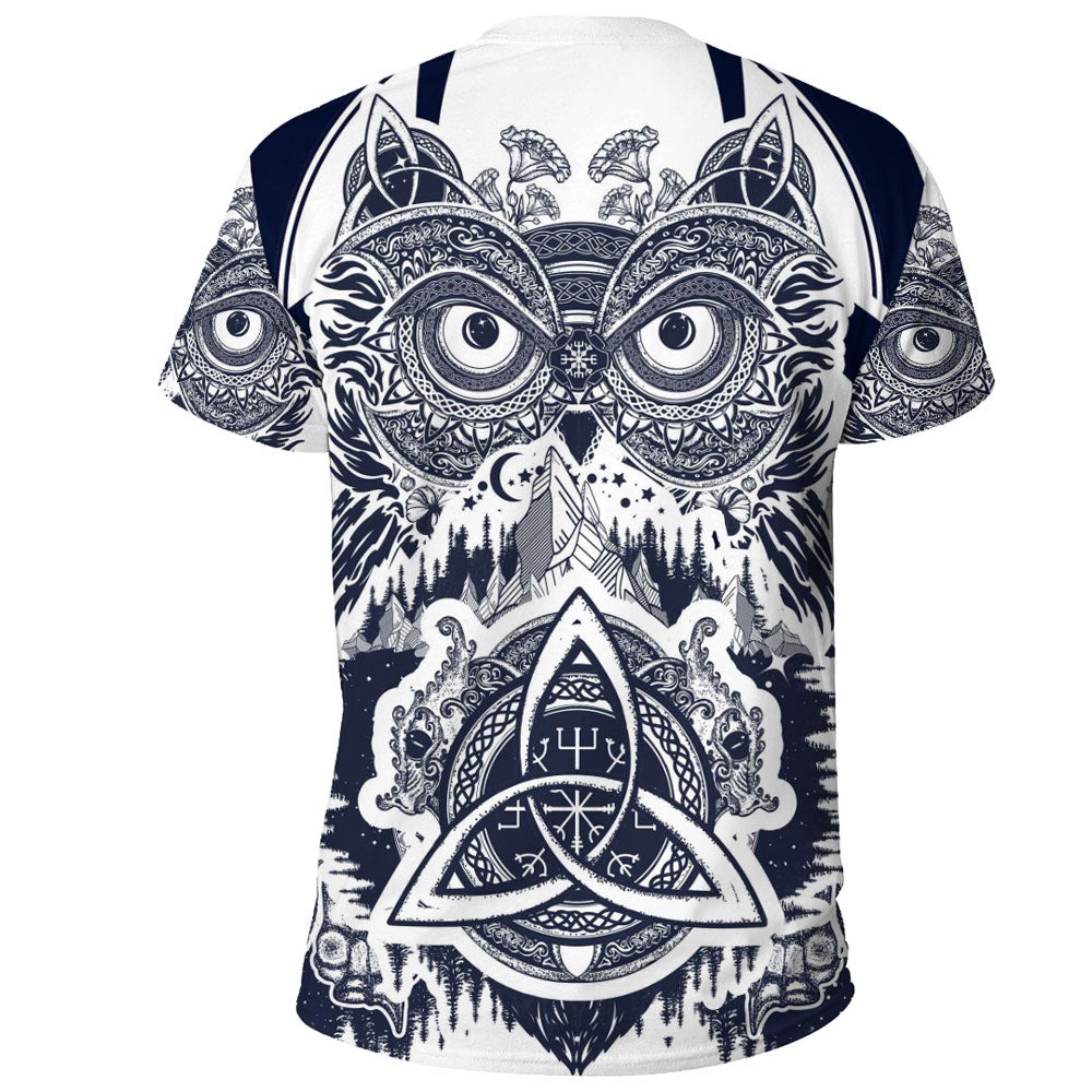 Viking Owl Celtic Norse God of Thunder TShirt Viking T Shirt For Men Women