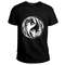 Custom Yin And Yang Wolf Swallowing Of The Sun Basic TShirt Viking T Shirt For Men Women