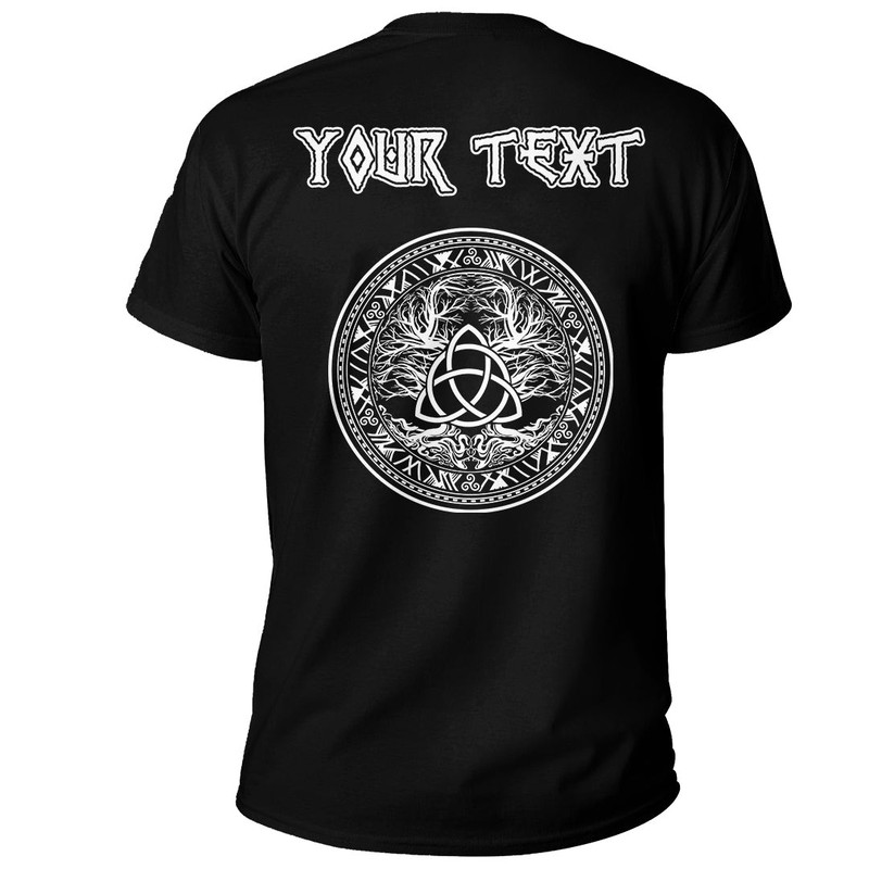 Custom Yggdrasil Tree Of Life Celtic 2 Basic TShirt Viking T Shirt For Men Women