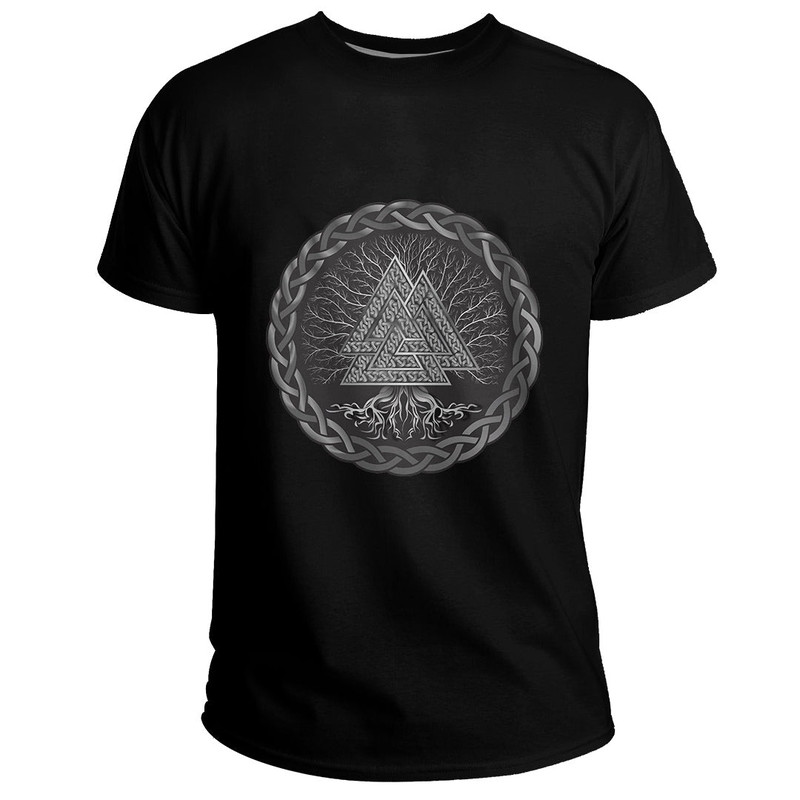 Custom Yggdrasil Symbol Basic TShirt Viking T Shirt For Men Women