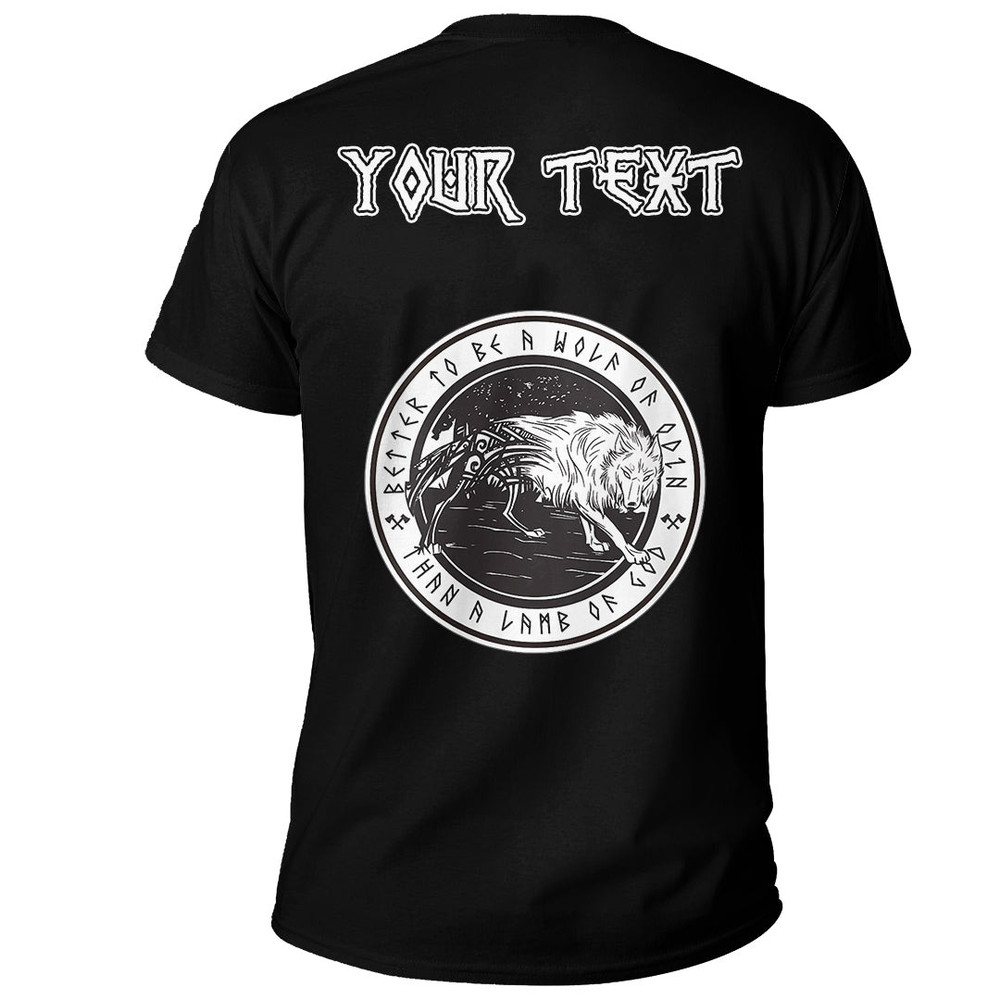 Custom Womens Wolf Fenrir Viking Nordic Celtic Viking Basic TShirt Viking T Shirt For Men Women