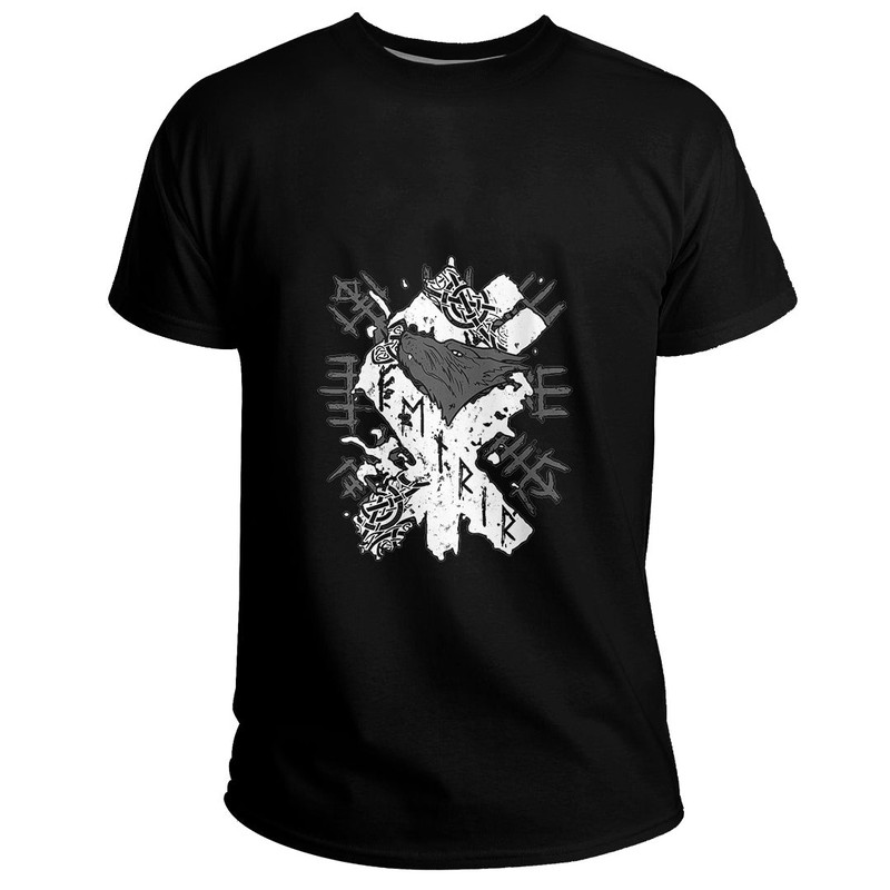 Custom Womens Viking wolf rune Fenrir Vegvisir runes symbol Basic TShirt Viking T Shirt For Men