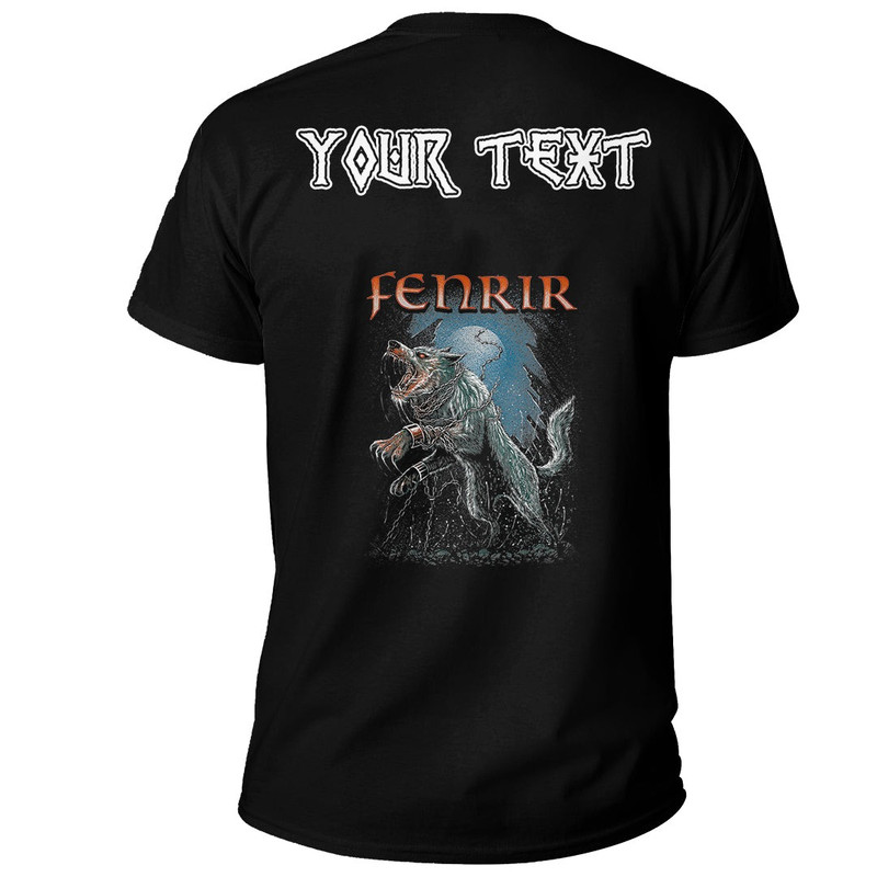 Custom Wolf Fenrir Norse Viking Pagan Ragnarok Mythology Basic TShirt Viking T Shirt For Men Women
