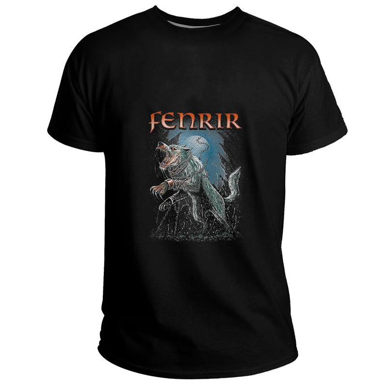 Custom Wolf Fenrir Norse Viking Pagan Ragnarok Mythology Basic TShirt Viking T Shirt For Men Women